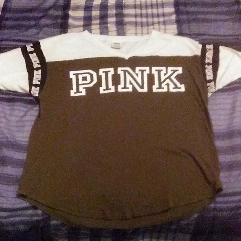 PINK olive green shirt